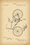 1891 Patent Velocipede Bicycle history invention