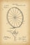 1895 Patent Velocipede wheel Bicycle archive history invention