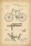 1896 Patent Velocipede folding Bicycle archival history invention