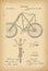 1897 Patent Velocipede Bicycle history invention