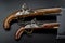 18th Century British Flintlock Pistols.