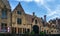 The 18th century De Pelikaan almshouses along the Groenerei in Bruges, Belgium