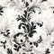 18th Century Inspired Damask Wallpaper With Decorative Fabric Flower Texture