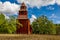 18th century wooden Seglora church on Djurgarden island in Stock