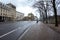 19.01.2018 Berlin, Germany - road to the direction of the Brandenburg Gate