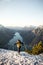 19.02.2019, Tirol Austria: Cross country skiers going uphill at BÃ¤renkopf in the near of the Achensee