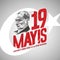 19 mayis vector illustration. 19 May, Commemoration of Ataturk, Youth and Sports Day Turk