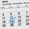 19 November 2015 International Mens Day. Calendar reminder