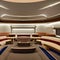 19 A Streamline Moderne-style movie theater with curved lines and a sleek design2, Generative AI