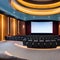 19 A Streamline Moderne-style movie theater with curved lines and a sleek design4, Generative AI