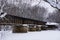 1907 Historic Railroad Bridge Over Little Rabbit River in Michigan