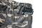 1911 semi automatic handgun in camouflage pant pocket white back