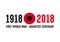 1918-2018 FIRST WORLD WAR CENTENARY - ARMISTICE DAY