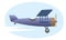 1920\\\'s biplane, retro airplane, vector illustration