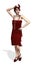 1920\'s Flapper in Red