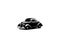 1932 Ford coupe. silhouette vector design. isolated white background shown from the side.