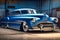 1950 Buick 8 cartoon lowrider, Generative AI