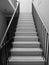 1950s: black and white terrazzo staircase