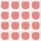 1950s Gingham Polka Dot Seamless Vector Repeat Pattern. Classic Red and White Texture Background. Retro Lolita Fashion Textile,