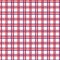 1950s Gingham Seamless Vector Repeat Pattern Background. Red and White Preppy Tartan Check. Classic Retro Fashion, Picnic Table