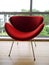 1950s: modernist red chair