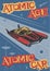 1950s Style Atomic Car Poster