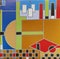 1956 Frank Lloyd Wright Mural Design Element Decoration Interior City by the Sea Music Pavilion Taliesin West Scottsdale Arizona