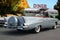 1957 Chevrolet Bel Air convertable parked at vintage diner.