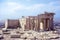 1960s vintage photo. Propylaea ruins at Acropolis, Athens, Greece.