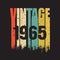 1965 vintage t shirt design vector, vintage design
