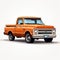 1970s Style Orange Chevy S10 Truck With Classic Grill