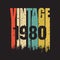 1980 vintage t shirt design vector, vintage design