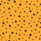 1980s style abstract shape orange memphis pattern