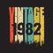 1982 vintage t shirt design vector, vintage design