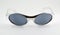 1990s retro plastic silver sunglasses