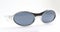1990s retro plastic silver sunglasses