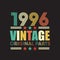 1996 vintage retro Original t shirt design vector