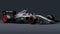 1997 F1 Car: Grey Racing Car With Driver On Gray Background