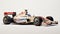 1997 F1 Car Model With Driver Inside On Cream Background