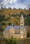 19th century Clervaux Abbey, a monastery of the Saint-Maurice and Saint-Maur Benedictines in Luxembourg