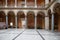 19th century collumned main hall of the Museum of Applied Arts (MAK) in Vienna