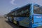 19th November, 2021, Kolkata, West Bengal, India: An air-conditioned Electric bus on road of Kolkata with elective focus