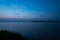 1hour before sunrise, lake chao china