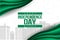 1st October Nigeria Independence Day template. vector illustration