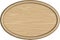 1x1.5 Maple Oval Sign Blank