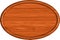 1x1.5 Redwood Oval Sign Blank