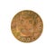 2 austrian groschen coin 1926 reverse isolated on white background