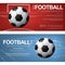 2 Banner Soccer Football Poster