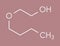 2-Butoxyethanol solvent and surfactant molecule. Skeletal formula.