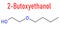 2-Butoxyethanol solvent and surfactant molecule. Skeletal formula.